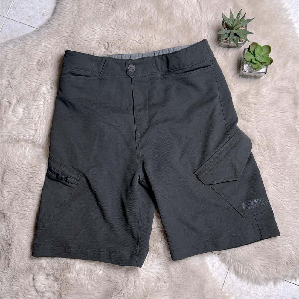 Fox Racing Ranger Bike Shorts Junior Cargo 26 Gray Unlined Adjustable